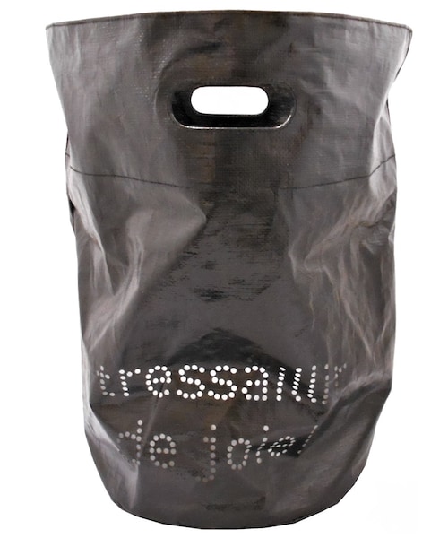 PONSEN（ポンセン）の「バケツバッグL（収納グッズ・レディース・ホワイト/ブラック・W30×H43×D30cm）」の2枚目の写真