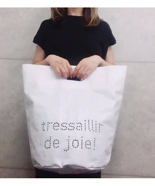 PONSEN（ポンセン）の「バケツバッグL（収納グッズ・レディース・ホワイト/ブラック・W30×H43×D30cm）」の3枚目の写真