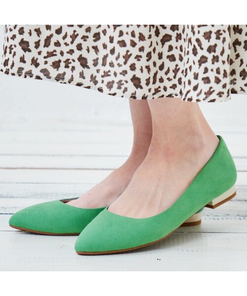 ORiental TRaffic（オリエンタルトラフィック）の「ポインテッドフラットパンプス（その他・レディース・ベージュ/ブラック/グリーン/ピンク・33/34/35/36/37/38/39/40/41/42/43）」の15枚目の写真