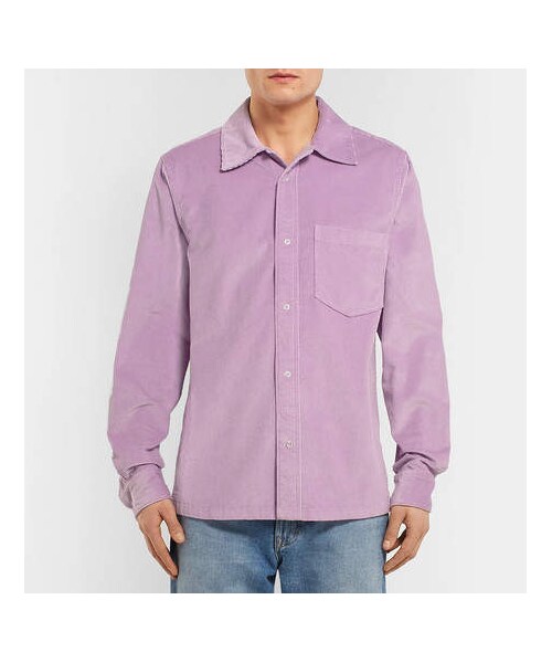 Acne Studios（アクネストゥディオズ）の「Acne Studios Denver Cotton-Corduroy Shirt（シャツ/ブラウス・メンズ・Purple・It44/It48/It46/It52/It54/It50）」の4枚目の写真