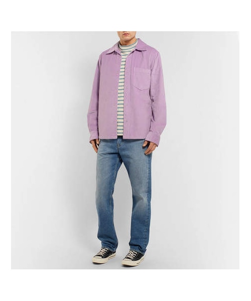 Acne Studios（アクネストゥディオズ）の「Acne Studios Denver Cotton-Corduroy Shirt（シャツ/ブラウス・メンズ・Purple・It44/It48/It46/It52/It54/It50）」の3枚目の写真