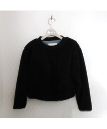 margaux | margaux　ボア・メッシュリバーシブルトップス(スウェット)