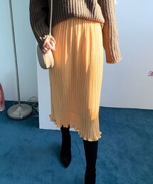 DHOLIC | ウェーブヘムプリーツスカート(スカート)