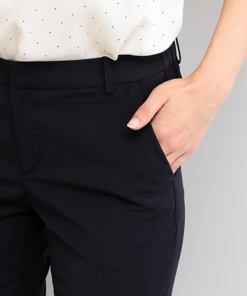 WORK TRIP OUTFITS GREEN LABEL RELAXING（ワークトリップアウトフィッツグリーンレーベル リラクシング）の「【WORK TRIP OUTFITS】TW/PU トロピカル ノータック パンツ (ロング丈)（その他・レディース・その他・XS, S, M, L, XL, XXL）」の9枚目の写真