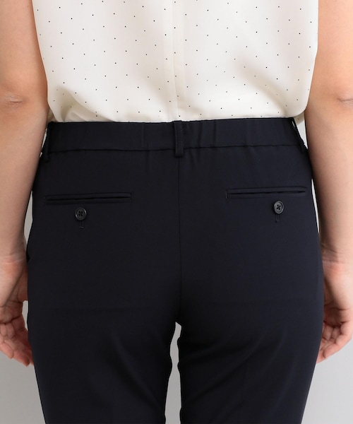 WORK TRIP OUTFITS GREEN LABEL RELAXING（ワークトリップアウトフィッツグリーンレーベル リラクシング）の「【WORK TRIP OUTFITS】TW/PU トロピカル ノータック パンツ (ロング丈)（その他・レディース・その他・XS, S, M, L, XL, XXL）」の10枚目の写真