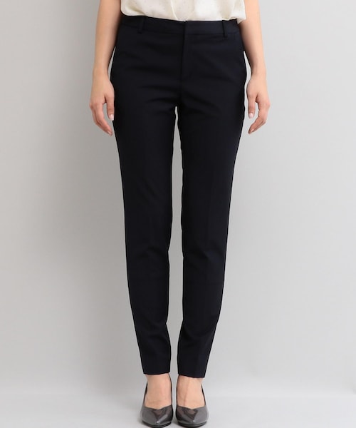 WORK TRIP OUTFITS GREEN LABEL RELAXING（ワークトリップアウトフィッツグリーンレーベル リラクシング）の「【WORK TRIP OUTFITS】TW/PU トロピカル ノータック パンツ (ロング丈)（その他・レディース・その他・XS, S, M, L, XL, XXL）」の5枚目の写真