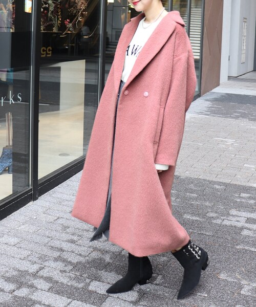 CITYSHOP（シティーショップ）の「シャギーコート（ジャケット/アウター・ピンク/36/38）」の21枚目の写真