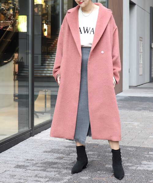 CITYSHOP（シティーショップ）の「シャギーコート（ジャケット/アウター・ピンク/36/38）」の19枚目の写真