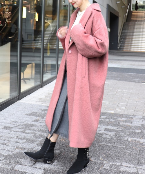 CITYSHOP（シティーショップ）の「シャギーコート（ジャケット/アウター・ピンク/36/38）」の3枚目の写真