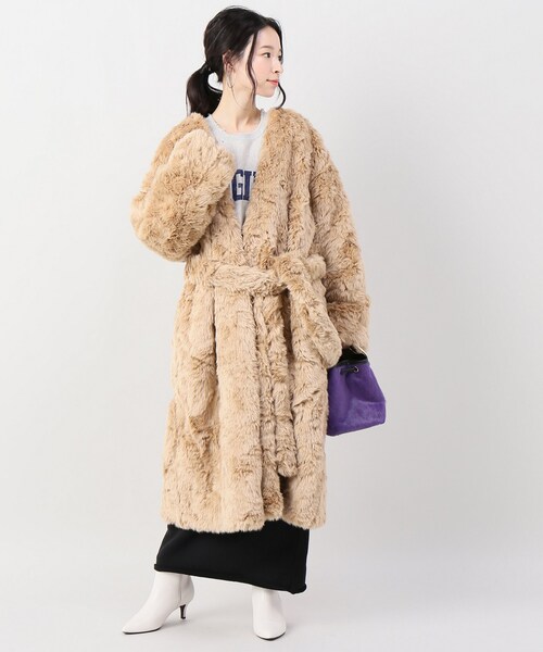 【美品】 08sircus エコファーオーバーサイズジャケット 定価85800円 美品】 08sircus エコファーオーバーサイズジャケット 定価85800