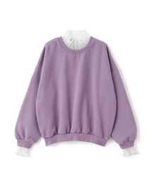 GRL | 裏起毛チュールドッキングスエットトップス(スウェット)