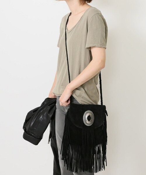 Deuxieme Classe(ドゥーズィエムクラス)の「PUNTOVITA FRINGE BAG(バッグ・ブラック/フリー)」の15枚目の写真