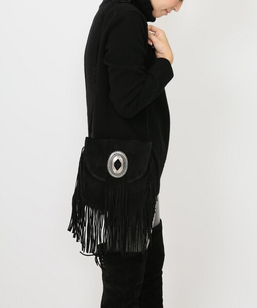 Deuxieme Classe(ドゥーズィエムクラス)の「PUNTOVITA FRINGE BAG(バッグ・ブラック/フリー)」の2枚目の写真