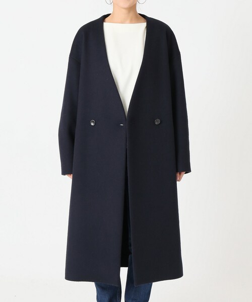 FRAMeWORK（フレームワーク）の「VネックW コート◆（ジャケット/アウター・ナチュラル/36/38）」の16枚目の写真