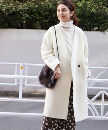 FRAMeWORK | VネックW コート◆(ジャケット/アウター)