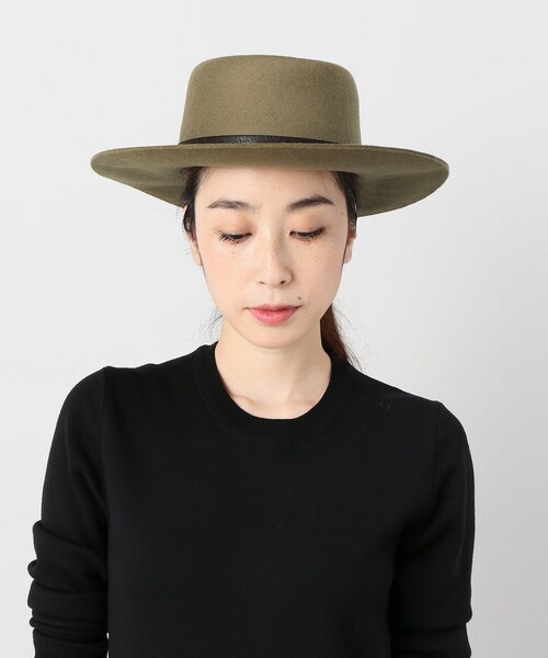 FRAMeWORK（フレームワーク）の「LE VERNISポークパイ ハット（帽子・ブラック/フリー）」の12枚目の写真