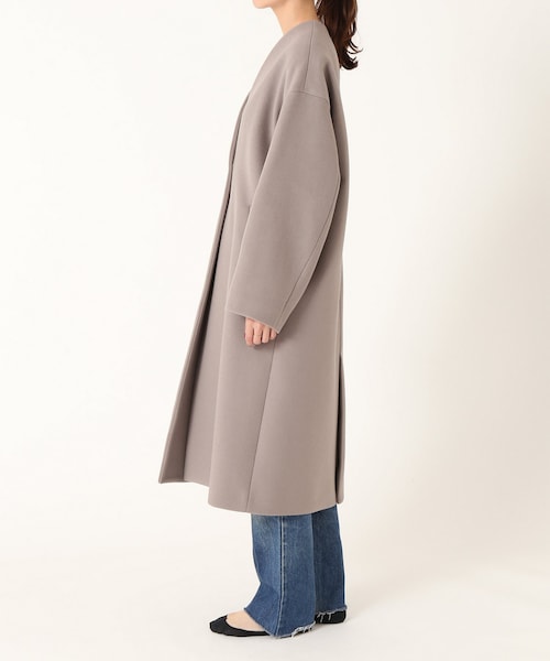 グレー ノーカラー コート MANTECOウール MANTECO ノーカラー コート｜ SHIPS 公式サイト