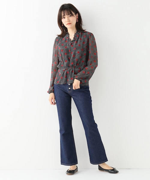 IENA(イエナ)の「ROUJE Dot JERRY(トップス・ボルドー/フリー)」の2枚目の写真