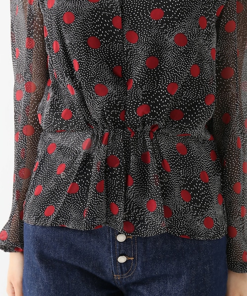 IENA(イエナ)の「ROUJE Dot JERRY(トップス・ボルドー/フリー)」の12枚目の写真