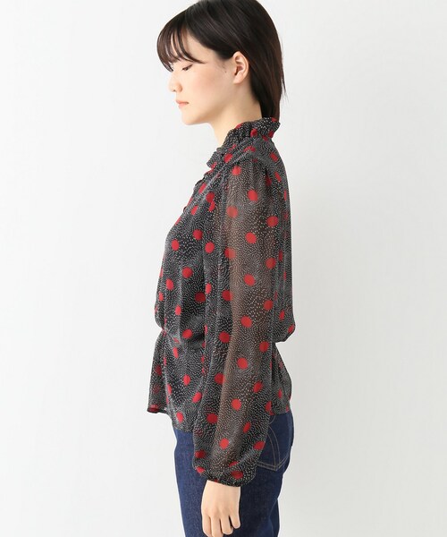 IENA(イエナ)の「ROUJE Dot JERRY(トップス・ボルドー/フリー)」の6枚目の写真