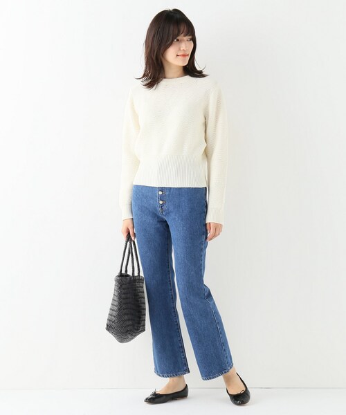 IENA -  IENA ROUJE Pull GERMAIN ルージュ アーガイル織柄ニット IENA（イエナ）の「ROUJE Pull GERMAIN（）」 - WEAR