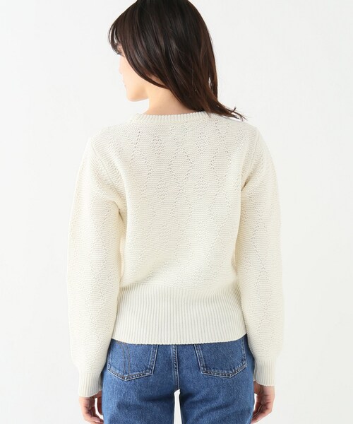 IENA -  IENA ROUJE Pull GERMAIN ルージュ アーガイル織柄ニット IENA（イエナ）の「ROUJE Pull GERMAIN（）」 - WEAR