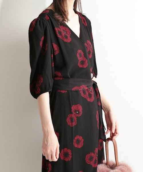 IENA(イエナ)の「ROUJE Fleurs ROSALIE◆(ワンピース/ドレス・ブラック/36/38/40)」の1枚目の写真