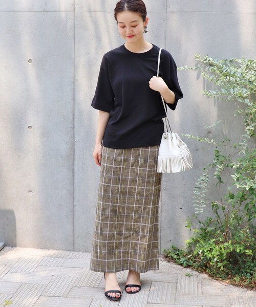 イエナ　タイダイ　ロングスカート IENA（イエナ）の「チェックタイトロングスカート◇（）」 - WEAR