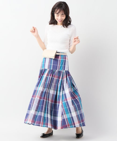 IENA（イエナ）の「マドラスチェック マキシスカート◇（）」 - WEAR