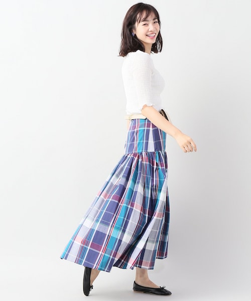 IENA（イエナ）の「マドラスチェック マキシスカート◇（）」 - WEAR