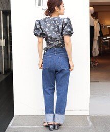 EDIT.FOR LULU レースデニムパンツ ハイウエスト 最終お値下げ】EDIT.FOR LULU レースデニムパンツ ハイウエスト