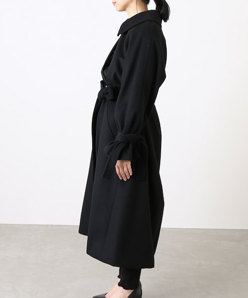 HARDY NOIR(アルディーノアール)の「カシミヤウールビーバー ステンカラーコート(ジャケット/アウター・ブラック/36/38)」の3枚目の写真