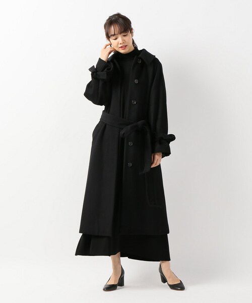 HARDY NOIR(アルディーノアール)の「カシミヤウールビーバー ステンカラーコート(ジャケット/アウター・ブラック/36/38)」の22枚目の写真