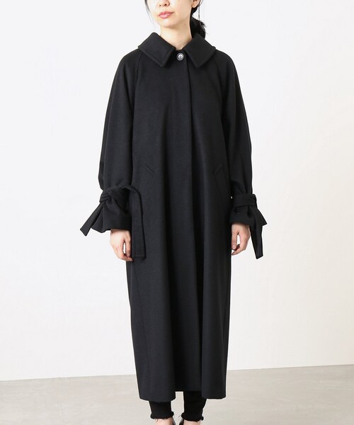 HARDY NOIR(アルディーノアール)の「カシミヤウールビーバー ステンカラーコート(ジャケット/アウター・ブラック/36/38)」の16枚目の写真