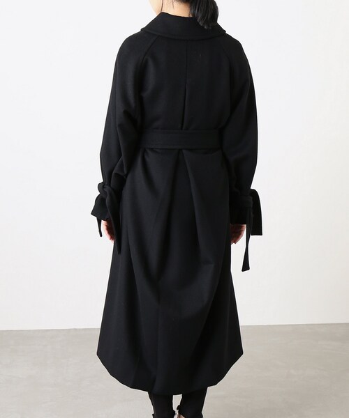 HARDY NOIR(アルディーノアール)の「カシミヤウールビーバー ステンカラーコート(ジャケット/アウター・ブラック/36/38)」の4枚目の写真