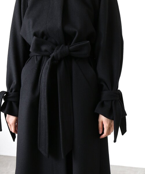 HARDY NOIR(アルディーノアール)の「カシミヤウールビーバー ステンカラーコート(ジャケット/アウター・ブラック/36/38)」の7枚目の写真