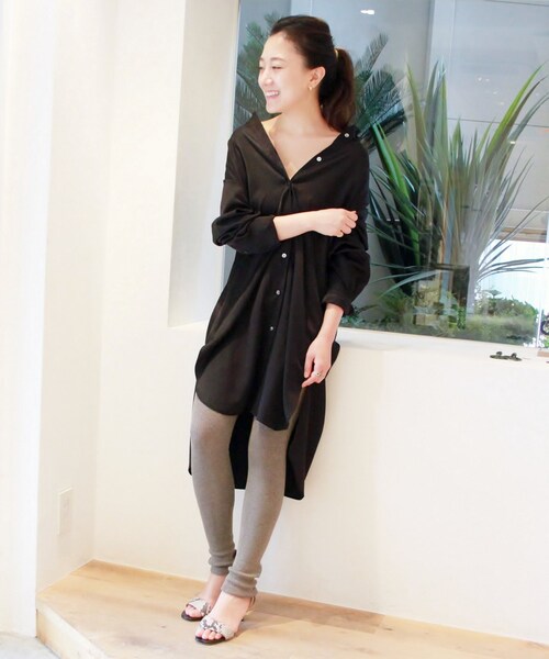 Plage2018AWカタログ掲載★ドレープロングシャツ plage（プラージュ）の「ドレープロングシャツ◇（）」 - WEAR
