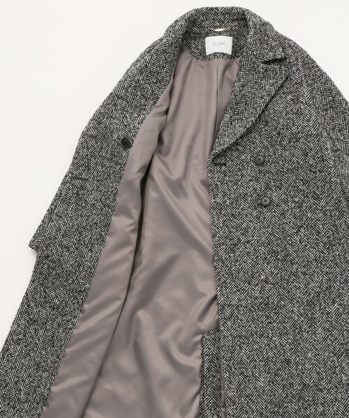SLOBE IENA（スローブイエナ）の「ヘリンボーンロングコート