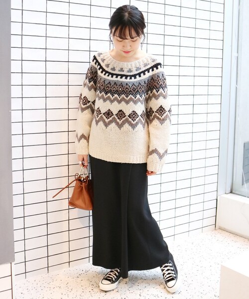 SLOBE IENA(スローブイエナ)の「《予約》リブニット×キャミ SLOBE IENA(スローブイエナ)の「《予約》リブニット×キャミ