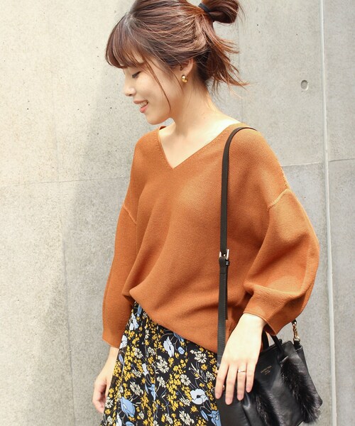 Spick &amp; Span - Spick&amp;Span ストレッチウールボリュームスリーブプルオーバー Spick & Span（スピックアンドスパン）の「ストレッチウール