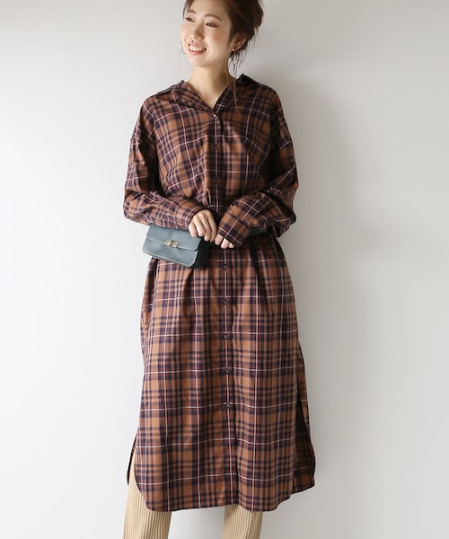 Spick And Span スピックアンドスパン の チェック背抜けワンピース ワンピース Wear