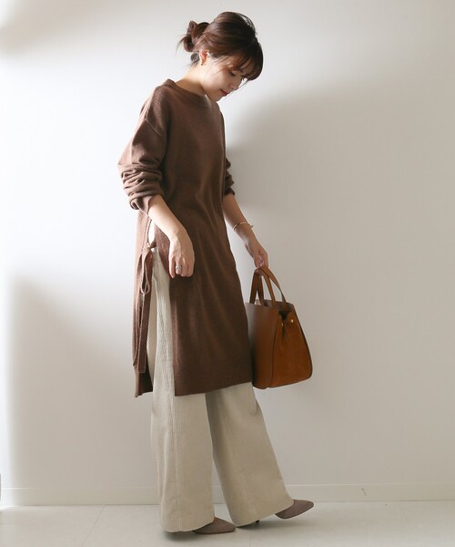 Spick & Span（スピックアンドスパン）の「フトコール ストレートパンツ◆（パンツ・ナチュラル/34/36/38/40）」の5枚目の写真