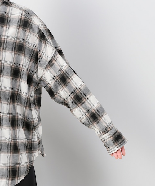 Spick and Span大人気完売 新品フランネルチェックドルマンシャツ2 Spick & Span（スピックアンドスパン）の「フランネルチェックドルマン