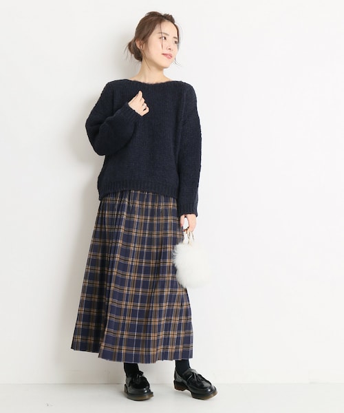 専用　タグ付き　スピック＆スパン　チェックプリーツスカート お問い合わせ殺到！チェックプリーツスカートが本日販売