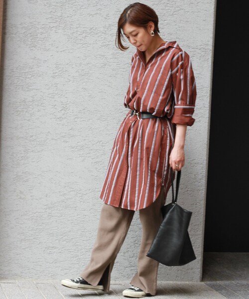 JOURNAL STANDARD relume（ジャーナルスタンダード　レリューム）の「ワッフル スリットパンツ◆（パンツ・ブラック/フリー）」の14枚目の写真