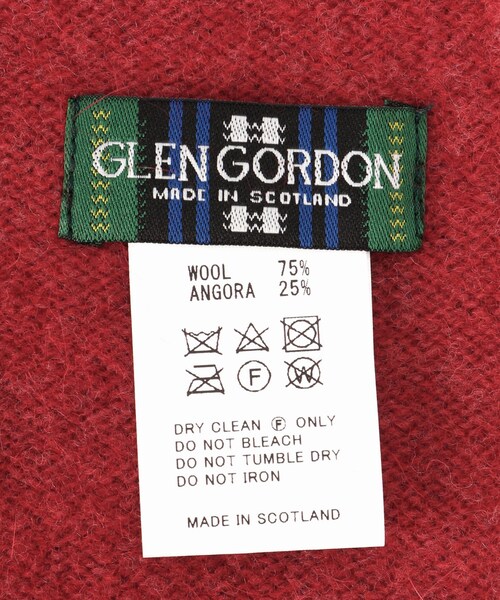 【美品】GLEN GORDON　 SIDE FRINGE SCARF（S） Gren Gordon, グレンゴードン, NGS1752, Side Fringe Scarf