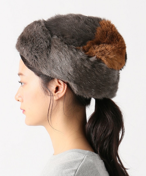 【試着のみ】ミュールバウアー　ファー帽子 JOURNAL STANDARD LUXE（ジャーナルスタンダード ラックス）の「【MUHL