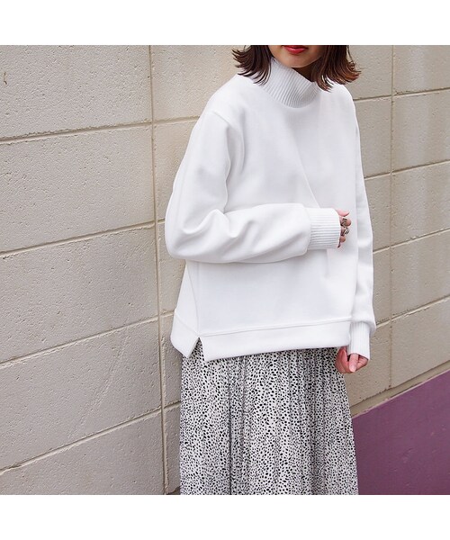 no brand（ノーブランド）の「[ NEW ]ボンディングリブネックPO（スウェット・レディース・その他）」の4枚目の写真