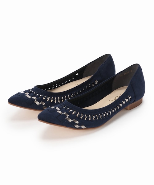 まさまるLe Talon 黒 スエード ポインテッドトゥ フラットシューズ まさまる様専用Le Talon 黒 スエード ポインテッドトゥ フラット