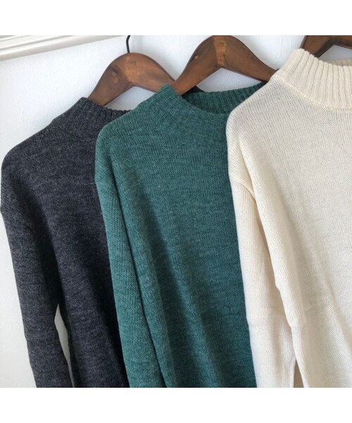 copine（コピン）の「【期間限定価格】ラウンドネックニットプルオーバー（3color）【クリックポスト対象商品】（ニット/セーター・レディース・その他）」の12枚目の写真